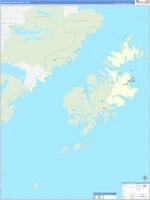 Kodiak Island Borough (), Ak Wall Map Zip Code